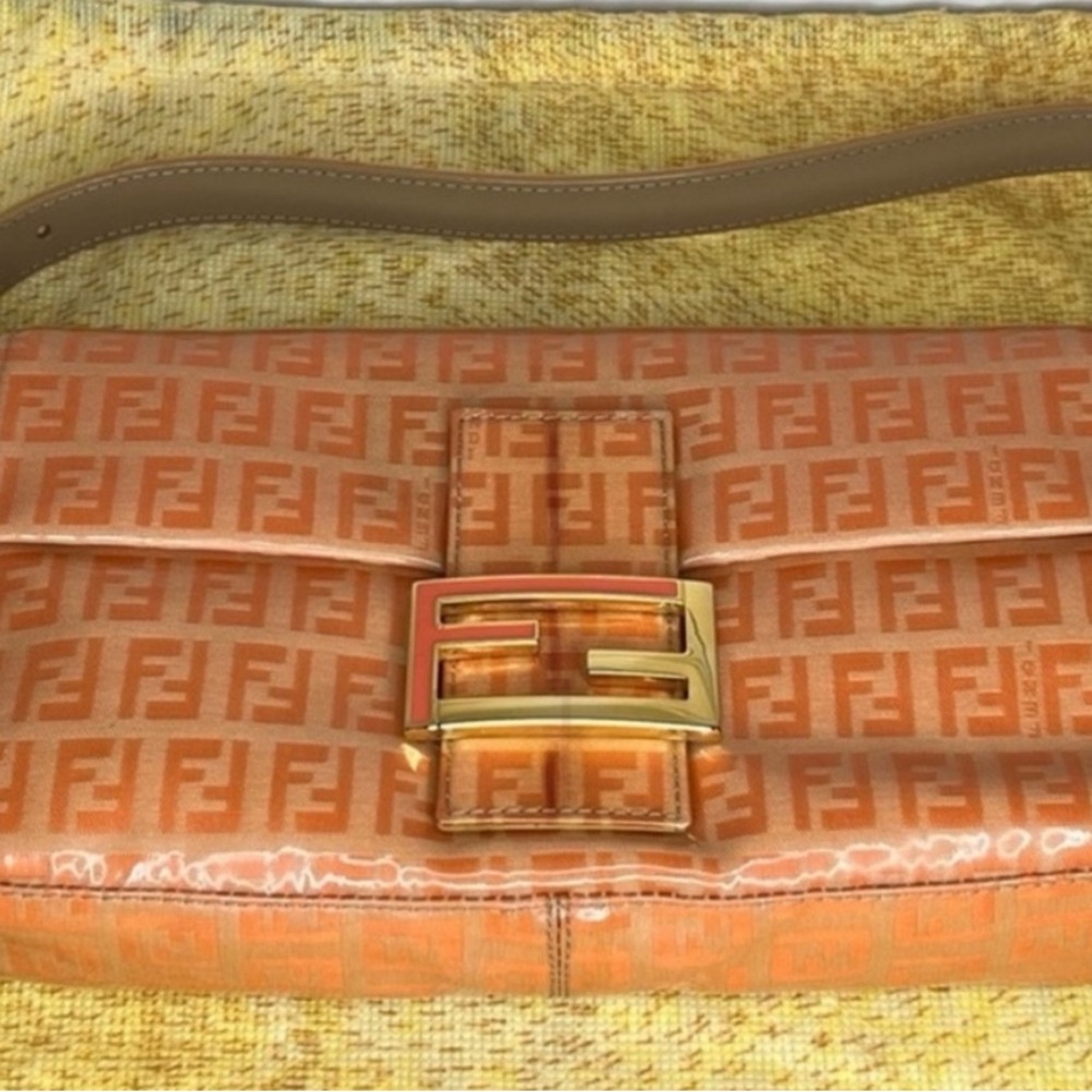 Fendi Zucca Zucchino FF Baguette mini small bag - Picture 5 of 7